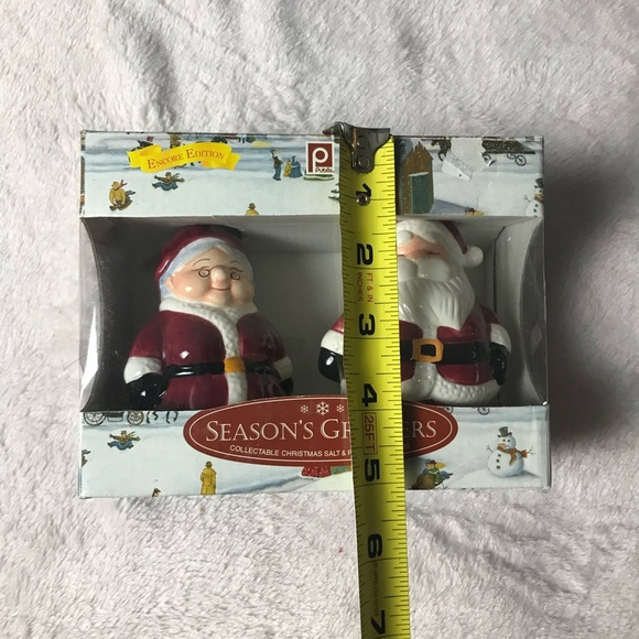 PUBLIX Season's Greeters Salt & Pepper Shakers (Mr. & Mrs. Santa Claus) New - Picture 3 of 16